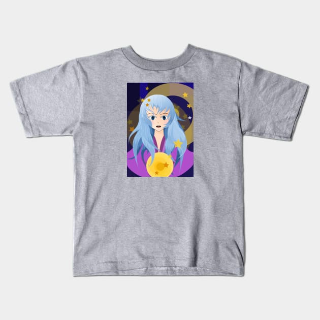 Fairy manga girl, style 90s Kids T-Shirt by sensgraf